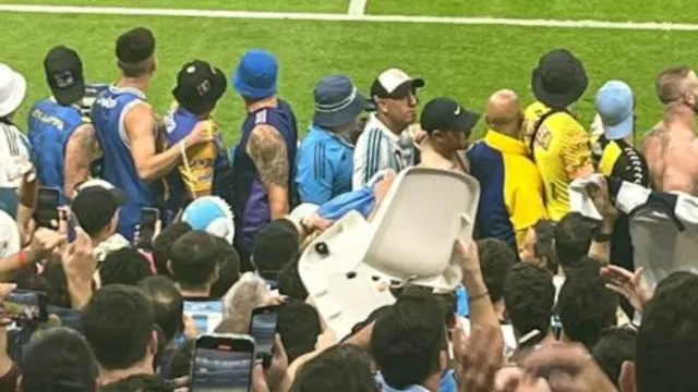Imagem ilustrativa da notícia Argentinos destroem cadeiras em estádio no Catar 