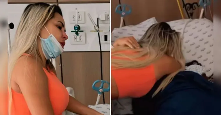 Imagem ilustrativa da notícia Deolane encontra a mãe na UTI e chora muito; veja o vídeo!