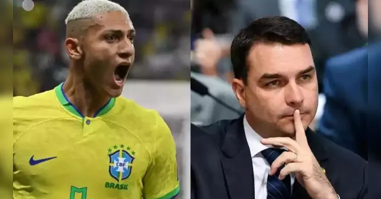 Imagem ilustrativa da notícia Richarlison e Flávio Bolsonaro "brigam" na Justiça; entenda