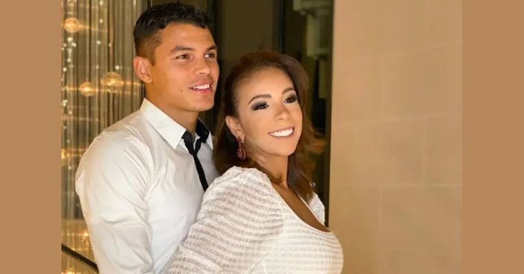 Imagem ilustrativa da notícia No Qatar, mulher de Thiago Silva posa com biquíni minúsculo