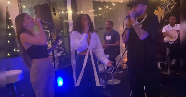 Imagem ilustrativa da notícia Ausente em velório de Pelé, Neymar é visto cantando em festa