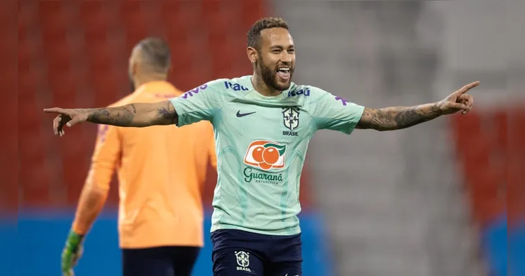 Imagem ilustrativa da notícia Neymar faz 1ª atividade com bola após lesão no tornozelo