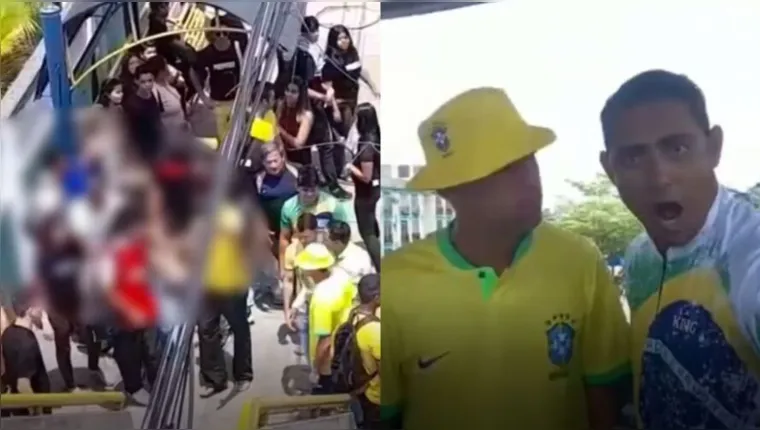 Imagem ilustrativa da notícia Vídeo: golpistas hostilizam alunos do Pedroso em Belém
