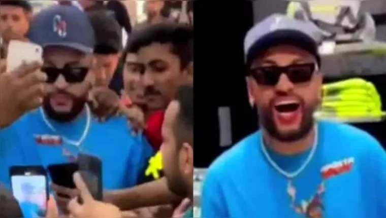 Imagem ilustrativa da notícia Sósia do Neymar causa tumulto e força loja a fechar no Qatar
