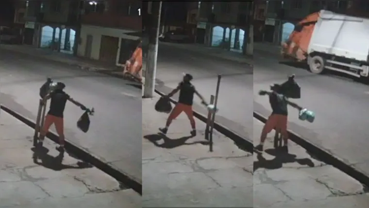 Imagem ilustrativa da notícia Vídeo: coletor é flagrado jogando lixo no telhado de casas