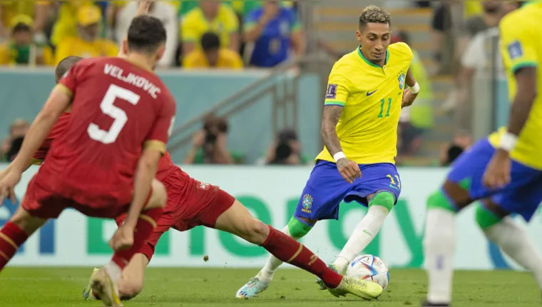 Imagem ilustrativa da notícia Após lesão de Neymar, Raphinha quer mais atenção dos juízes