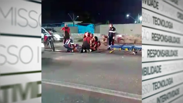 Imagem ilustrativa da notícia Vídeo: motociclistas se envolvem em acidente no elevado