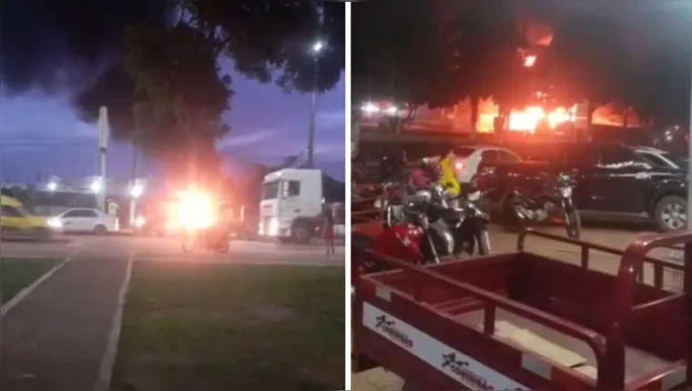 Imagem ilustrativa da notícia Vídeo: Caminhão com 5 mil litros de óleo explode em posto