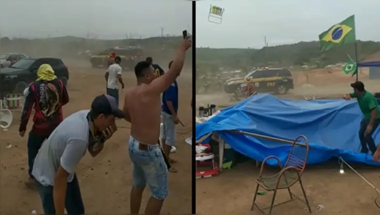 Imagem ilustrativa da notícia Vídeo: veja as imagens do confronto da PRF com golpistas