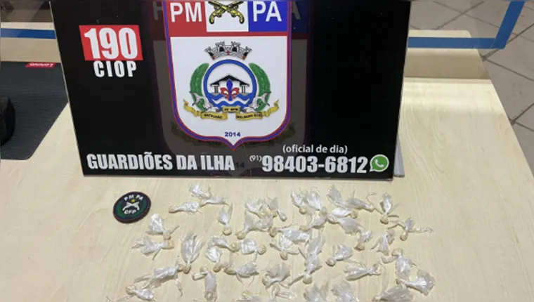 Imagem ilustrativa da notícia Jovem é preso com 45 porções de drogas na ilha de Mosqueiro