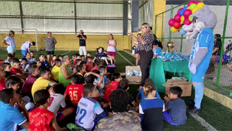 Imagem ilustrativa da notícia Paysandu faz alegria de crianças em Santa Izabel do Pará