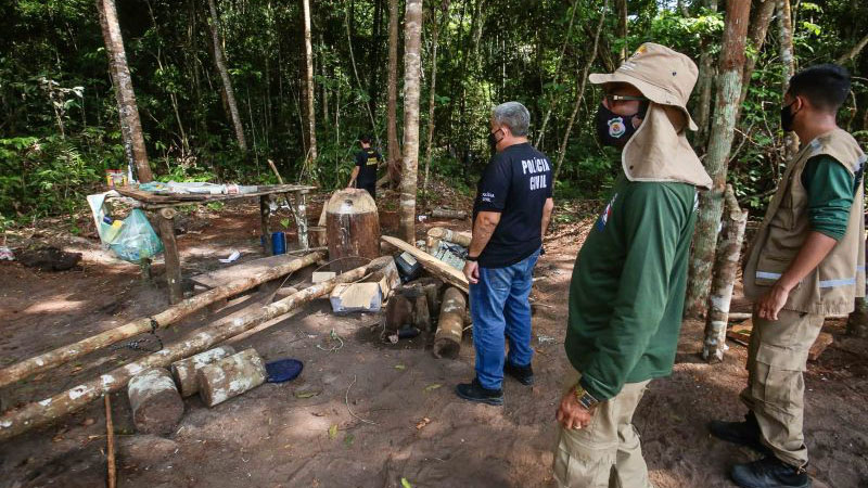 Força-tarefa ambiental durante mais uma edição da Operação Amazônia Viva em território paraense Força-tarefa ambiental durante mais uma edição da Operação Amazônia Viva em território paraense