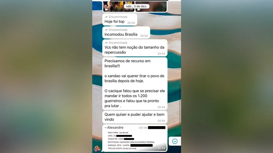 Alexandre Freitas pede recursos para Brasília após protestos de 3 de dezembro