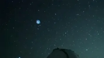 O "redemoinho" azul foi avistado no dia 18 de janeiro em Mauna Kea, no Havaí
