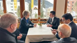Imagem ilustrativa da notícia Helder e CEO Global da Hydro discutem parceria em Davos