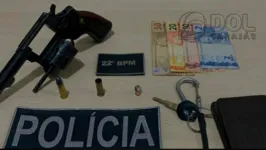 Revólver calibre 38 apreendido pela polícia