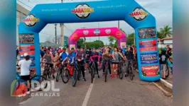 Passeio reuniu ciclistas nas ruas de Marabá neste domingo (12)