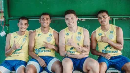 Júlio Cezar, Rikelton, Lucas Marreiros e Juan Pitbull; Roger não estava