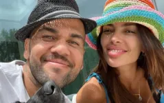 Daniel Alves e a esposa, a modelo Joana Sanz.