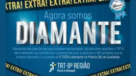 Imagem ilustrativa da notícia Vídeo: TRT-8 é diamante no Prêmio CNJ de Qualidade