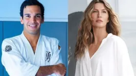 Gisele e o professor brasileiro de jiu-jítsu, Joaquim Valente