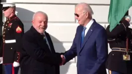 Lula foi recebido pelo presidente dos Estados Unidos, Joe Biden.