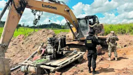 A Polícia Federal realiza uma série de operações no Pará para o combate ao garimpo ilegal