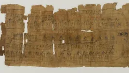 Representação de um dos papiros que compõem o 'Livro dos Mortos.