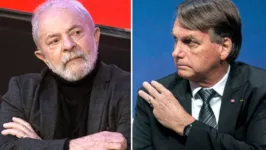 Presidente Lula (PT) e o ex-presidente Bolsonaro (PL)