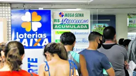 Movimento nas casas lotéricas de Belém começa a crescer, já que a Mega pode pagar uma bolada