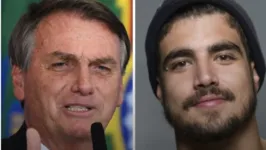 Jair Bolsonaro e Caio Castro: ator afirma que não houve jantar