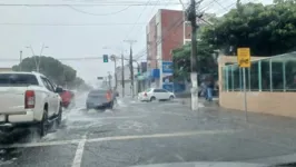 Diversos pontos na Grande Belém ficaram alagados.