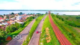 Ponte rodoferroviária sobre o Rio Tocantins, em Marabá