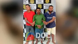 Clézio do Remédio Paz Santos, Diego Rodrigues de Almeida e Edson Felix dos Santos Barros foram presos na última sexta-feira (13)