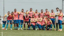 Parte do elenco do Paysandu na temporda 2023.