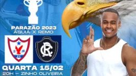 Leo Santana será a atração do jogo do Remo contra o Águia