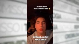 Nattan relatou momentos de tensão em voo para Belém.