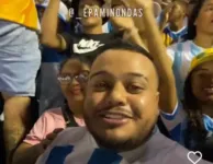 Filho compartilhou o vídeo Da mãe no meio da torcida do Paysandu