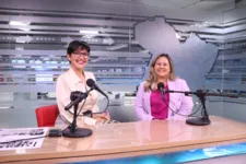 Priscila Belfort e Norimar Muller após gravação do podcast DOLDelas.