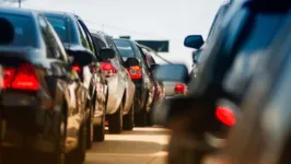 O Detran prevê transito lento durante a noite em Belém