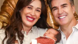 A atriz deu a luz ao bebê no dia 12 de fevereiro