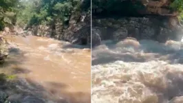 Cachoeira na Chapada dos Veadeiros, em Goiás.