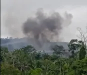 Imagem ilustrativa da notícia Helicóptero cai e deixa piloto ferido no Pará. Veja 