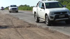 Imagem ilustrativa da notícia Motoristas reclamam de buracos na BR-230 em Marabá