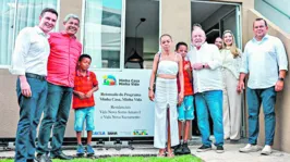 O ministro Jader Filho e o presidente Lula durante o relançamento do Minha Casa, Minha Vida