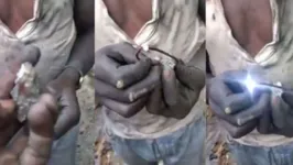 Imagem ilustrativa da notícia Veja! Vídeo mostra "pedras elétricas" achadas no Congo