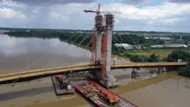 Com gestão da Secretaria de Transportes (Setran) a obra na ponte de Outeiro, em Belém, avança para a reta final