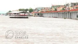 Rio Tocantins estava marcando 8,45 metros na manhã desta sexta-feira (3)