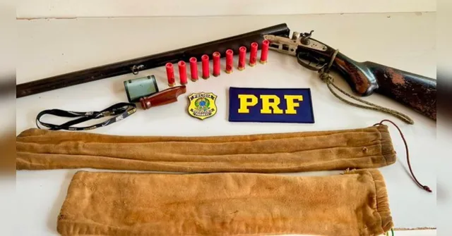 Imagem ilustrativa da notícia PRF prende homem com espingarda e munições no Pará