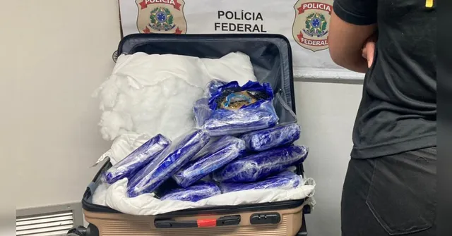 Imagem ilustrativa da notícia Homem é preso com 16kg de supermaconha no Aeroporto de Belém